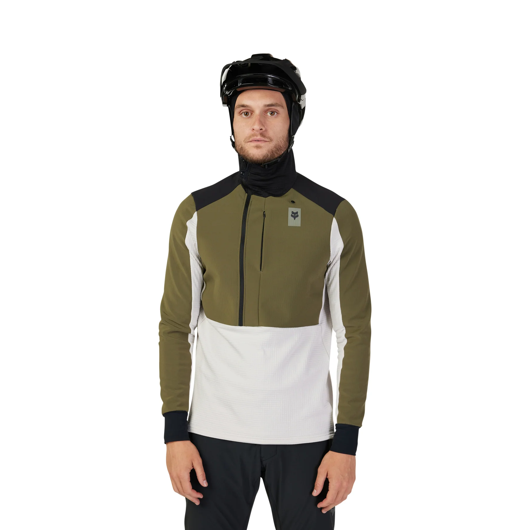 Defend Thermal Hoodie - Olive Green - Image 12