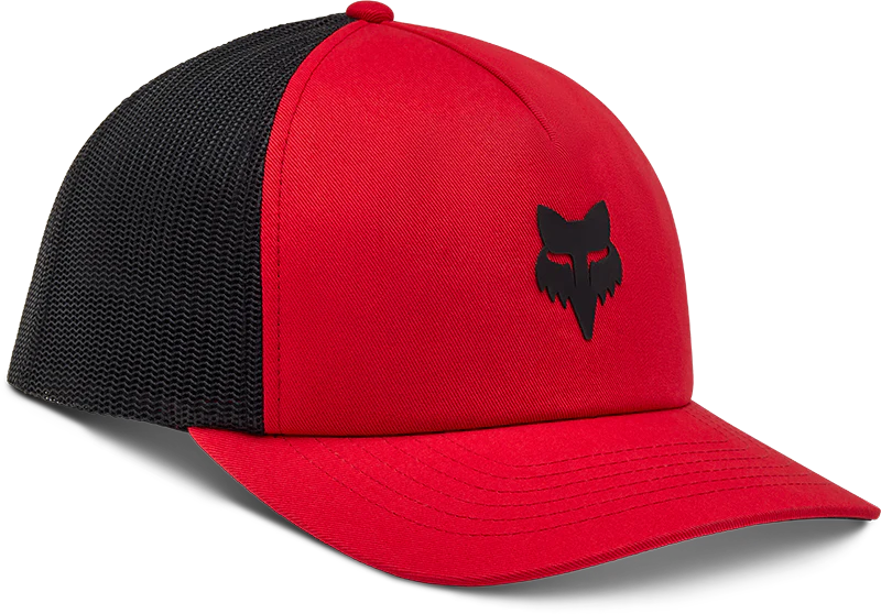 Fox Head Trucker Hat - Flame Red