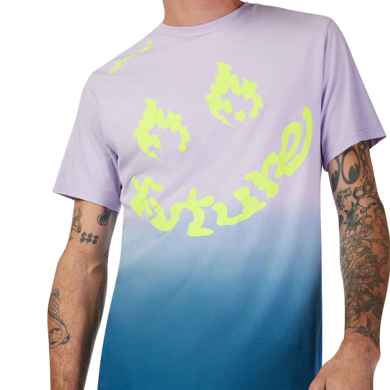 Hello Fox Short Sleeve Prem Tee - Lilac - Image 5