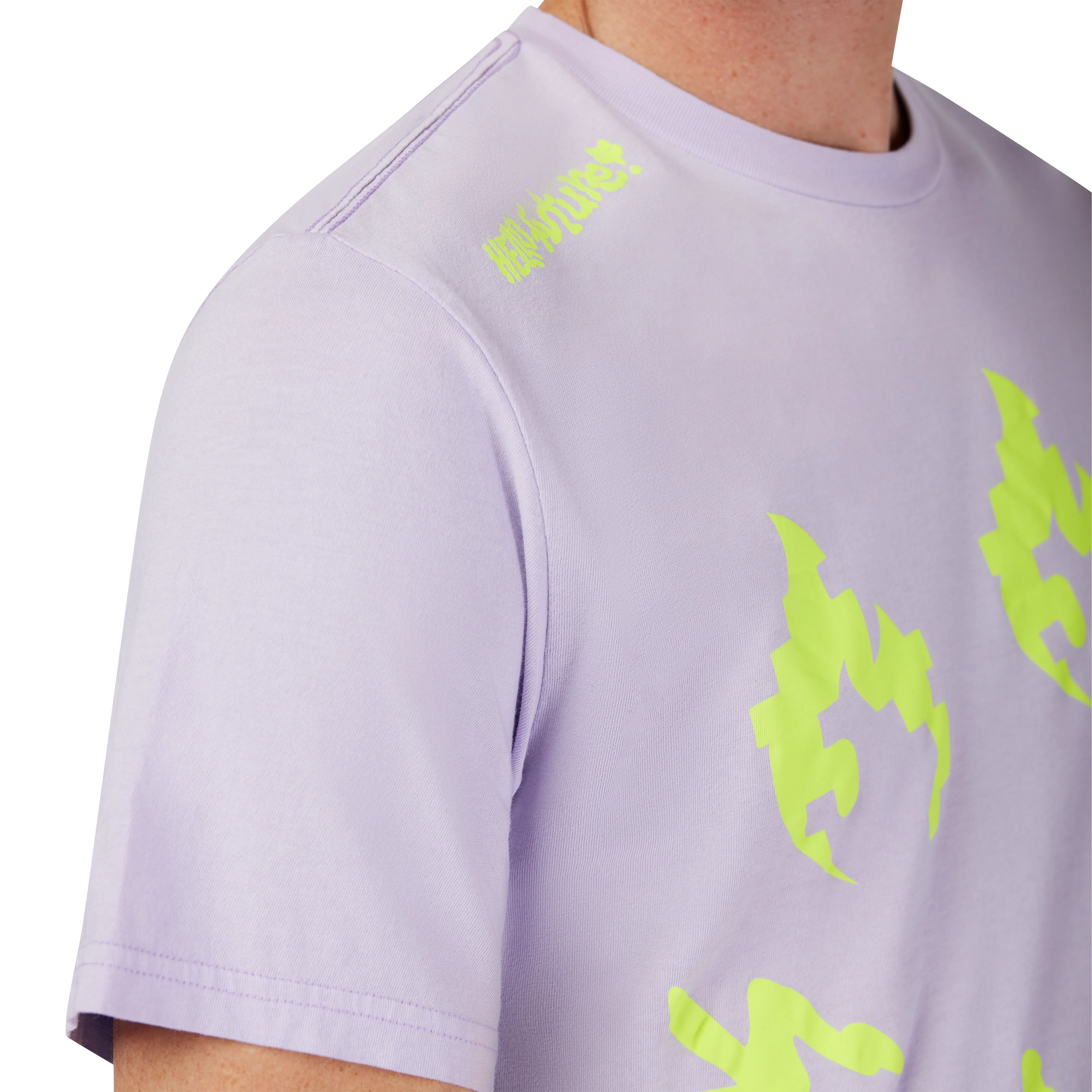 Hello Fox Short Sleeve Prem Tee - Lilac - Image 6