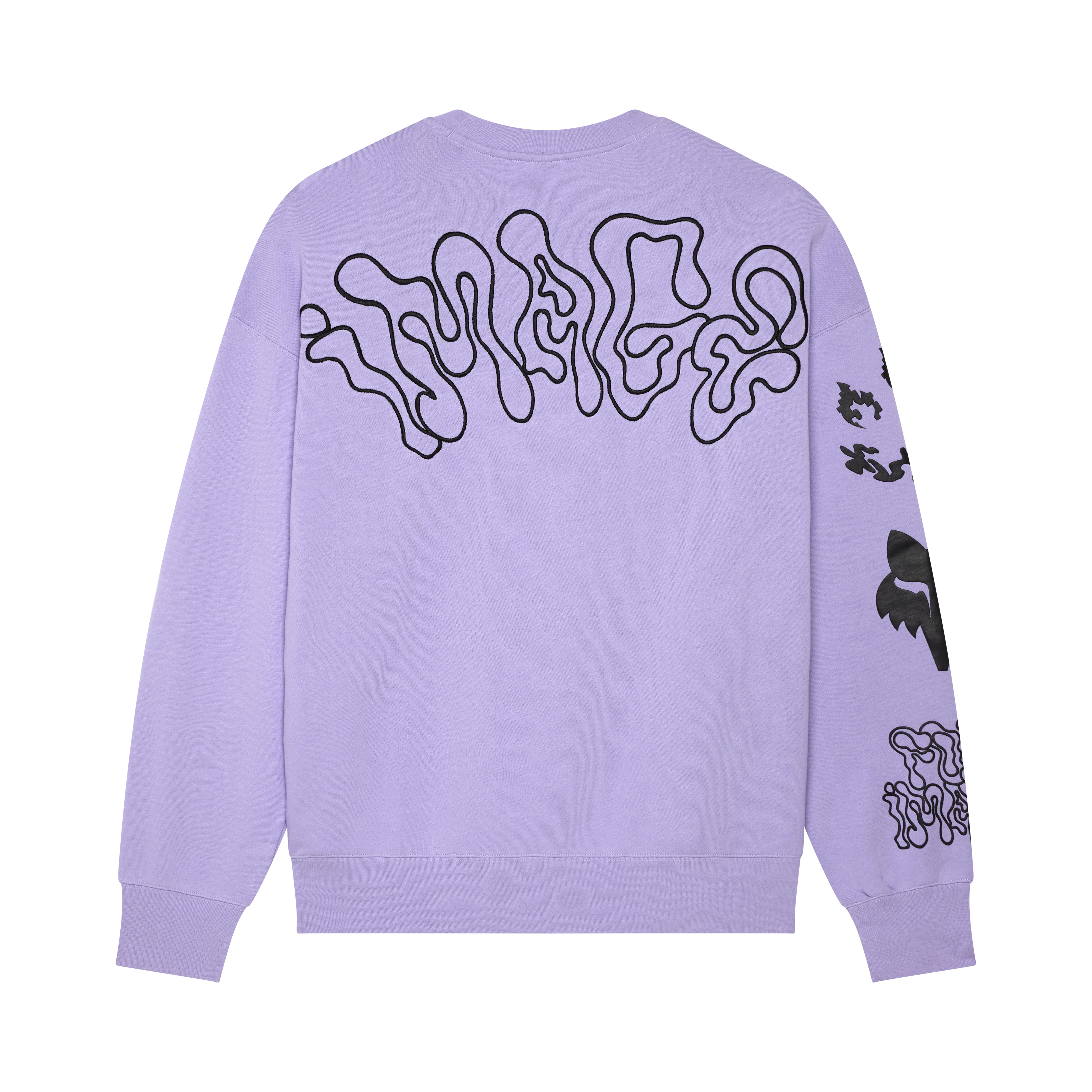 Hello Future Oversized Fleece Crew - Lilac - Image 2