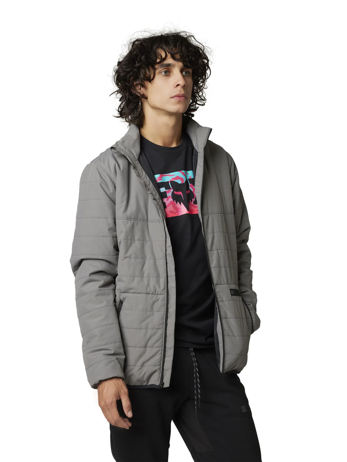 Howell Puffy Jacket - dark grey - Image 2