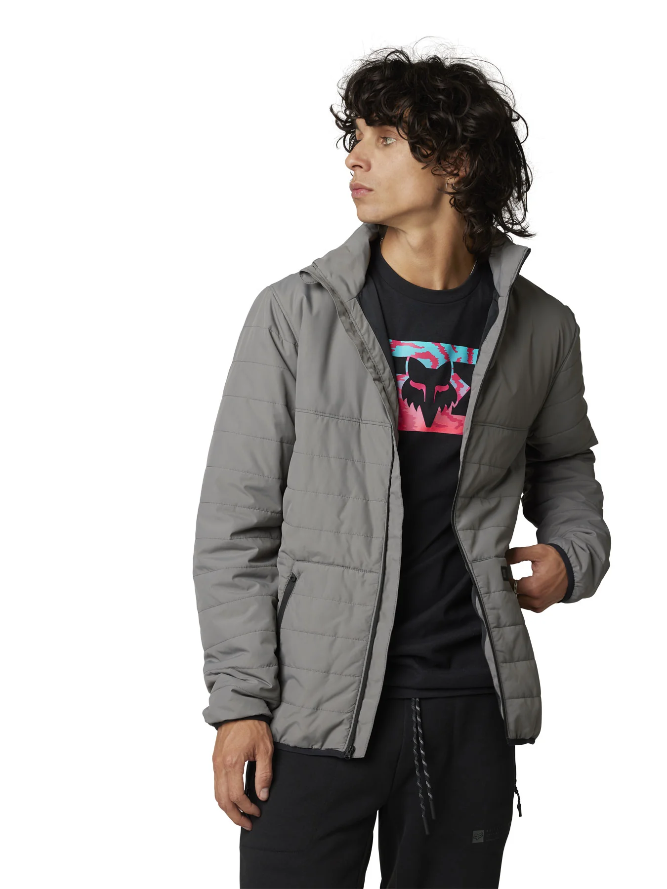 Howell Puffy Jacket - dark grey - Image 4