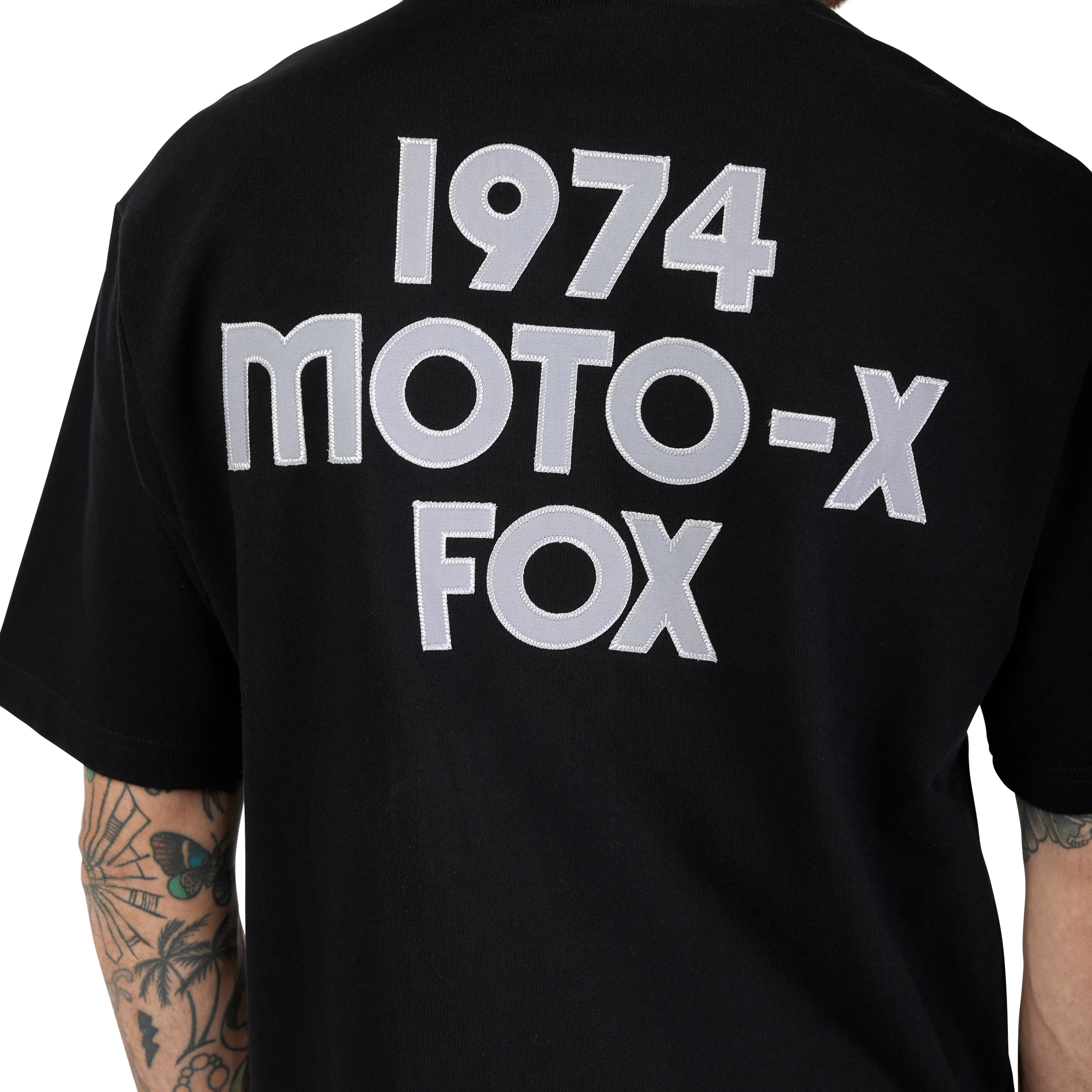 Moto-X Oversized Short Sleeve Tee - Black - Image 5