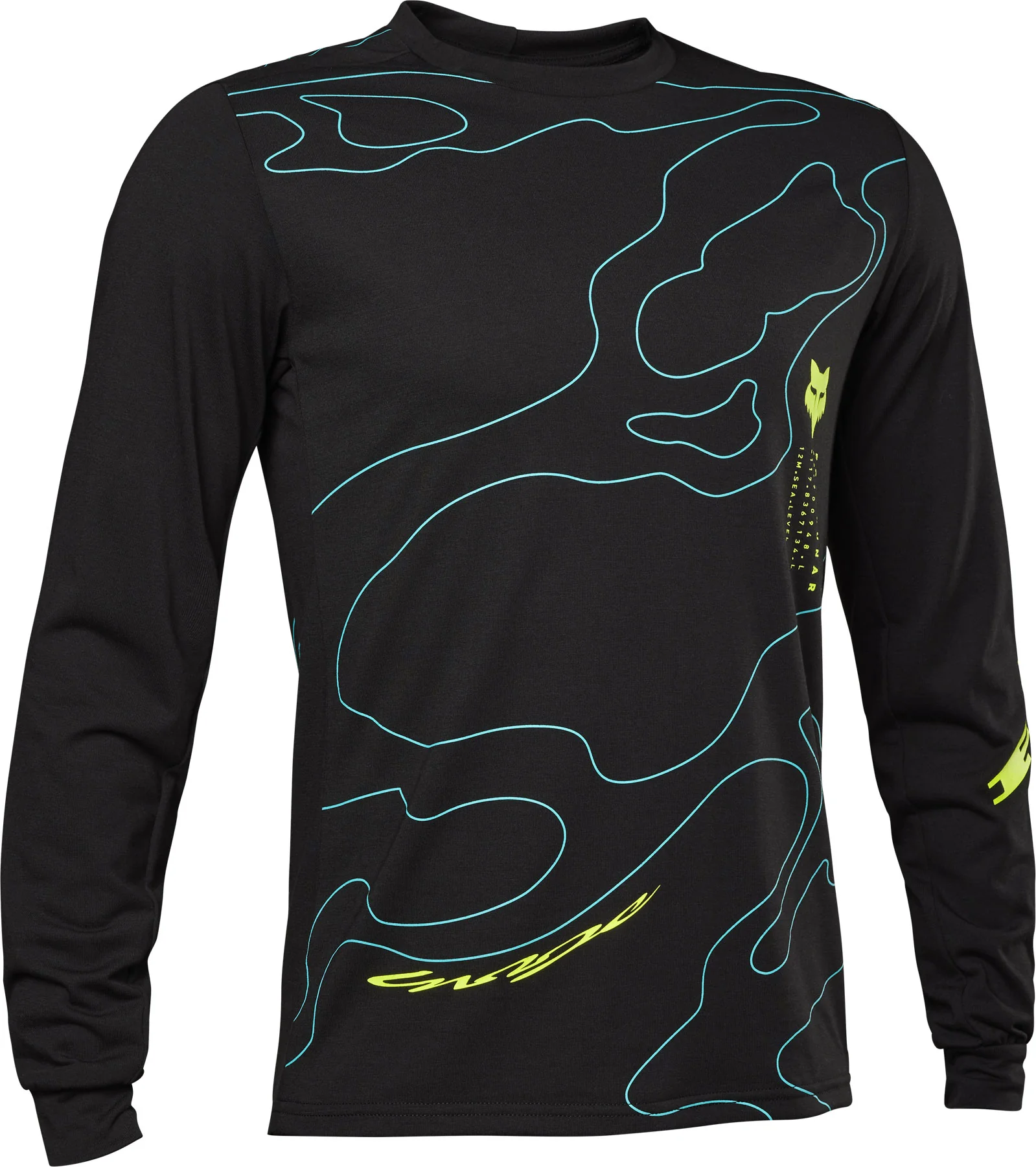Ranger Dr Md Long Sleeve Jersey Lunar - black