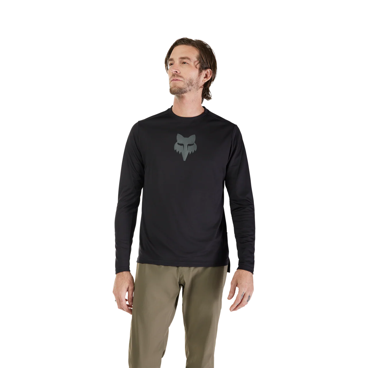 Ranger Long Sleeve Jersey Fox Head - Black - Image 3