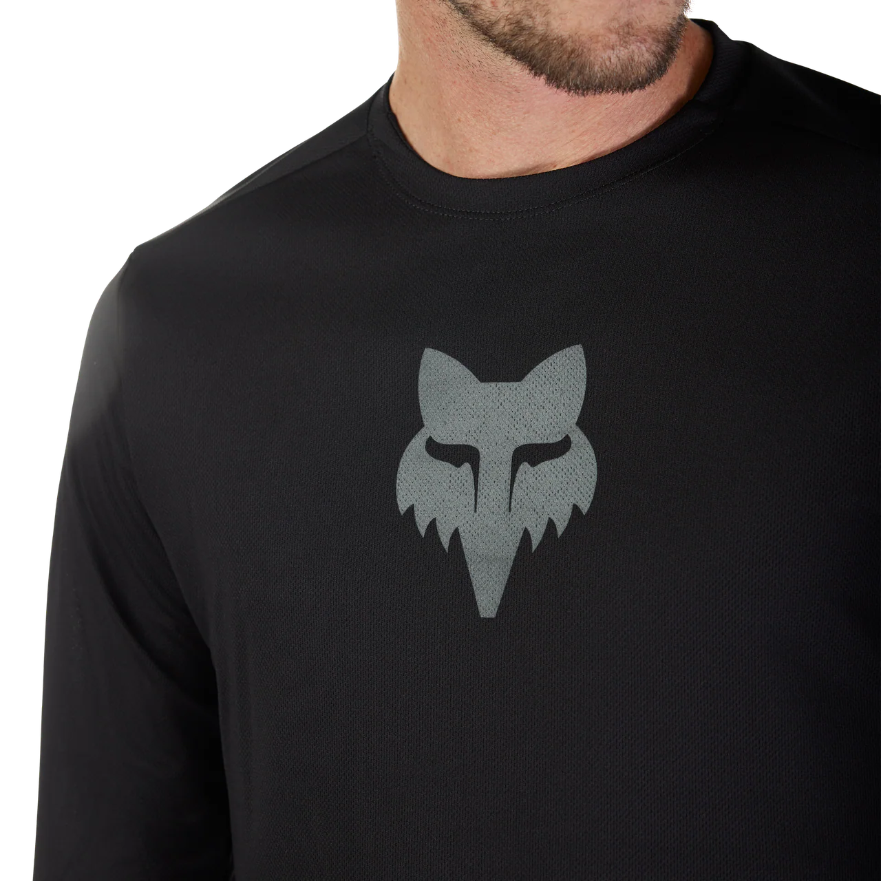 Ranger Long Sleeve Jersey Fox Head - Black - Image 6