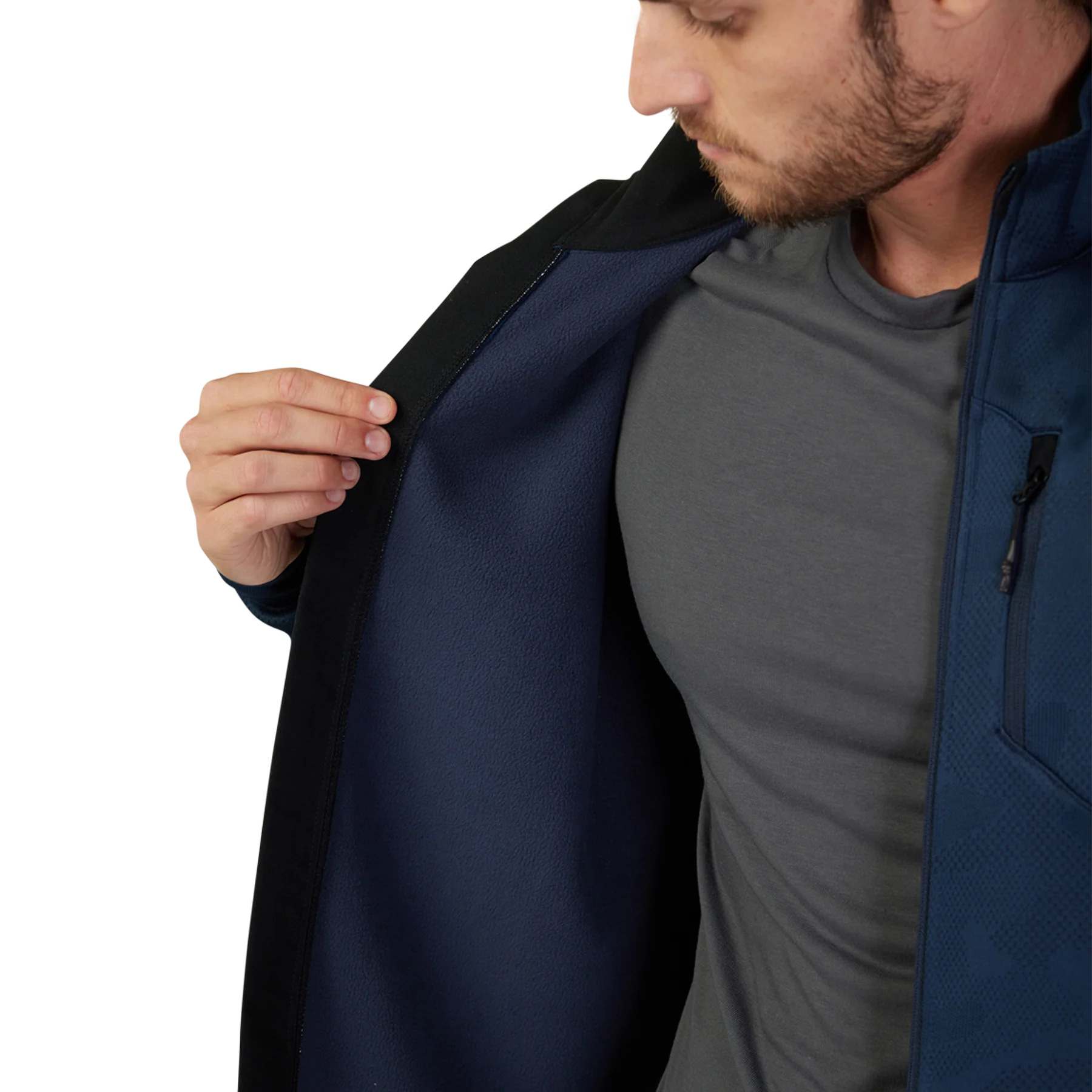 Ranger Mid-Layer Front Zip - Midnight - Image 11
