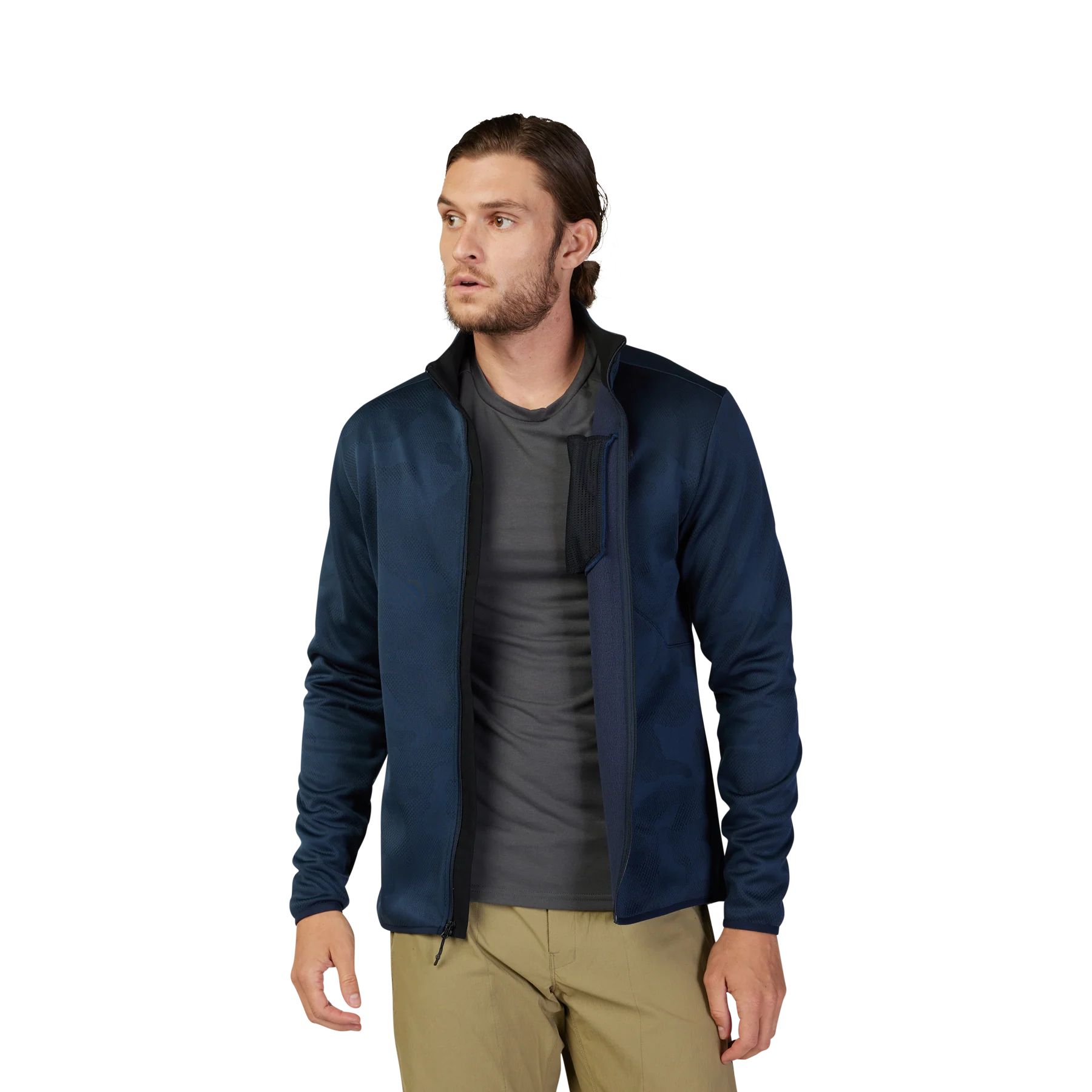 Ranger Mid-Layer Front Zip - Midnight - Image 4
