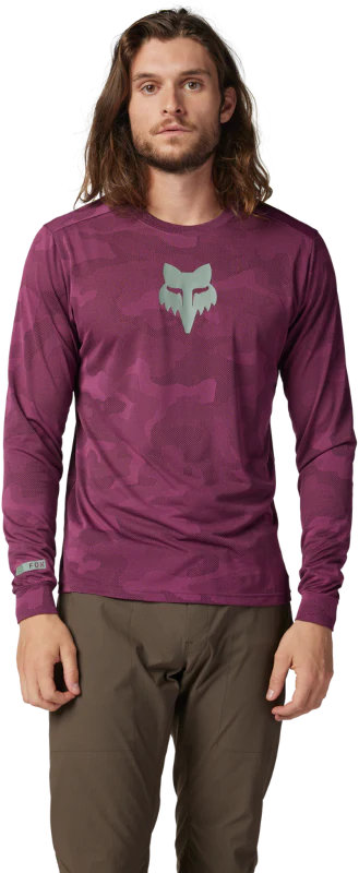 Ranger Tru Dri Long Sleeve Jersey - Sangria - Image 3
