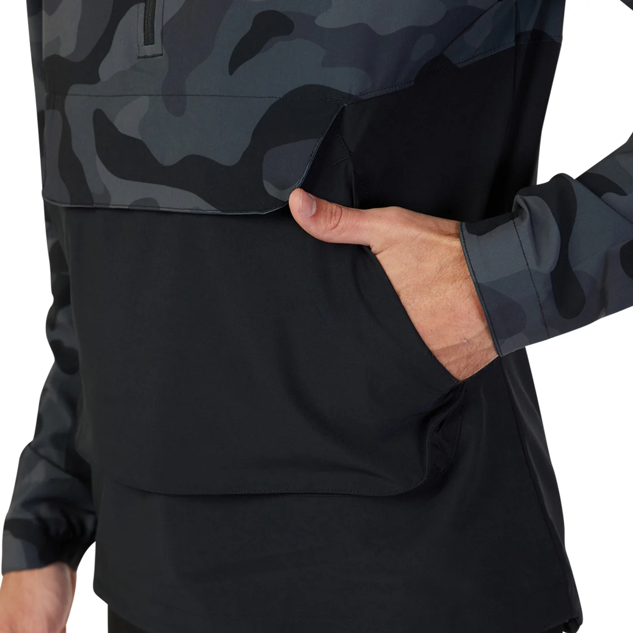 Ranger Wind Pullover - Black Camo - Image 5