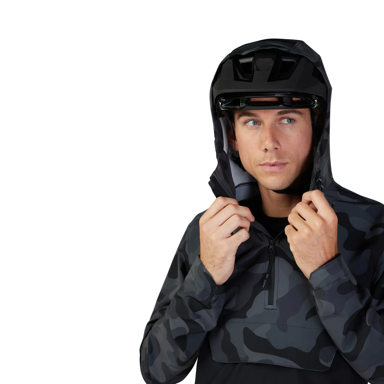 Ranger Wind Pullover - Black Camo - Image 8