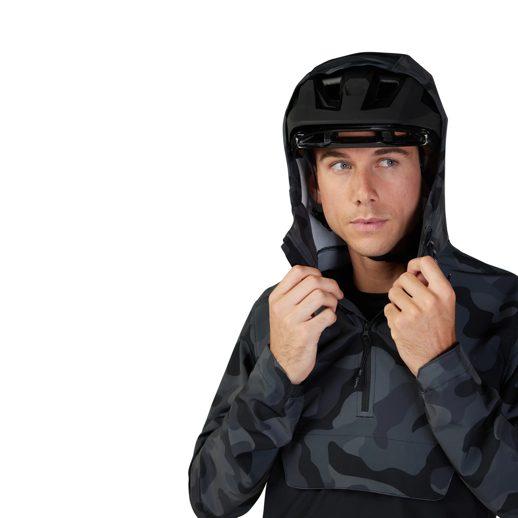 Ranger Wind Pullover - Black Camo - Image 9