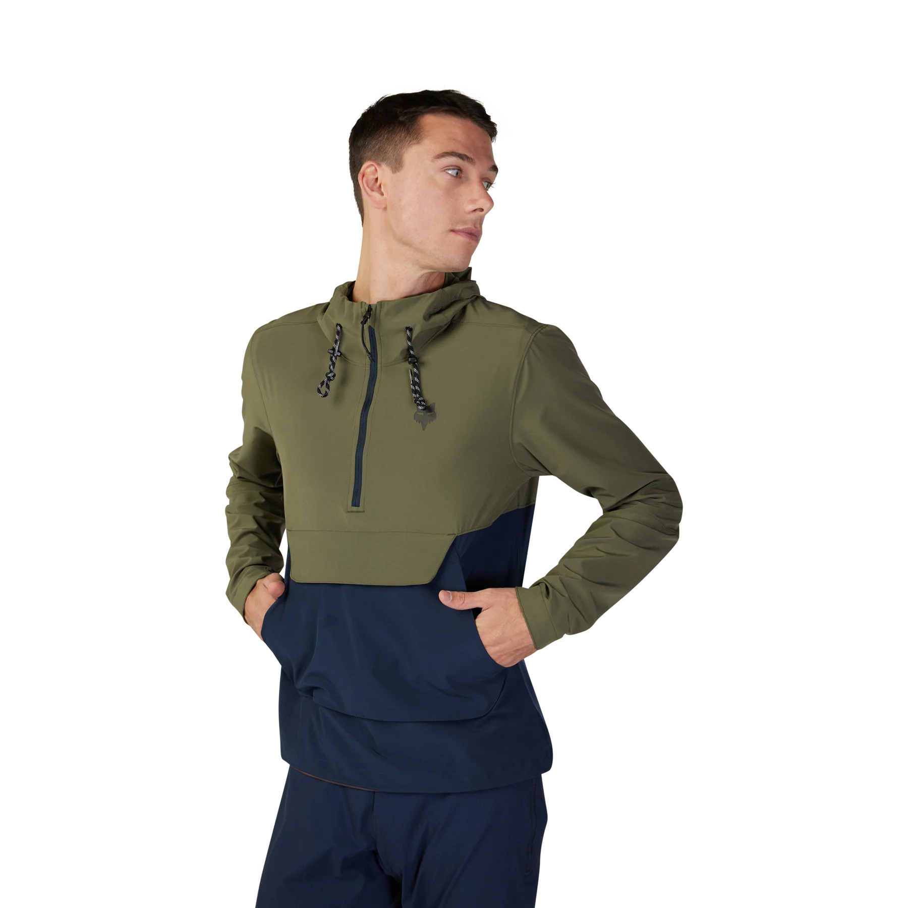 Ranger Wind Pullover - Olive Green - Image 4