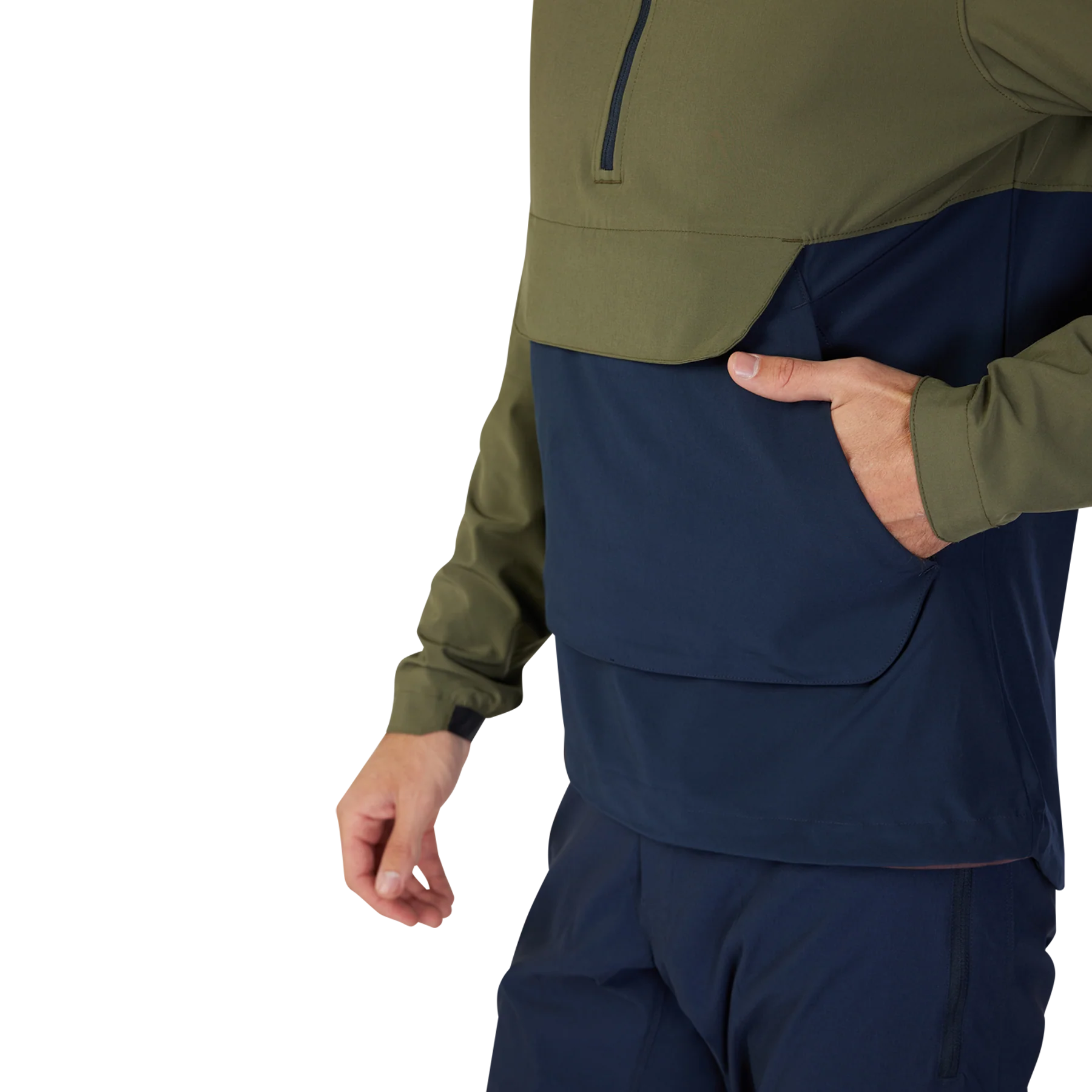 Ranger Wind Pullover - Olive Green - Image 7