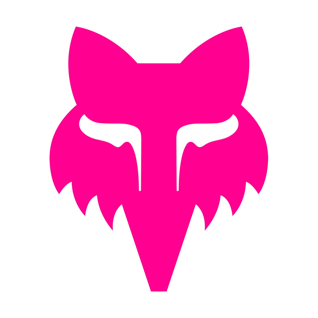 Sticker Fox Head - 3,8 cm - pink