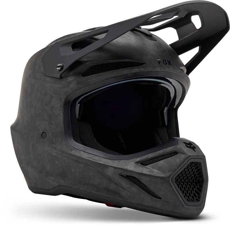 V3 RS Carbon Solid Helmet - Matte Black - Image 2