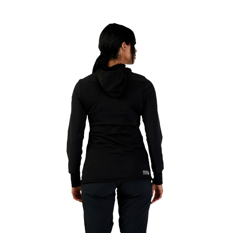 Women's Defend Thermal Hoodie - Black - Image 3