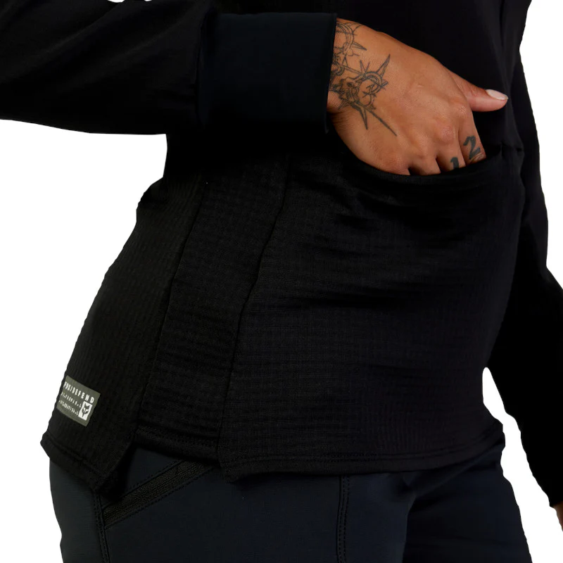 Women's Defend Thermal Hoodie - Black - Image 7