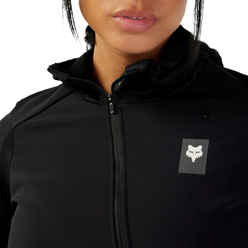 Women's Defend Thermal Hoodie - Black - Image 8