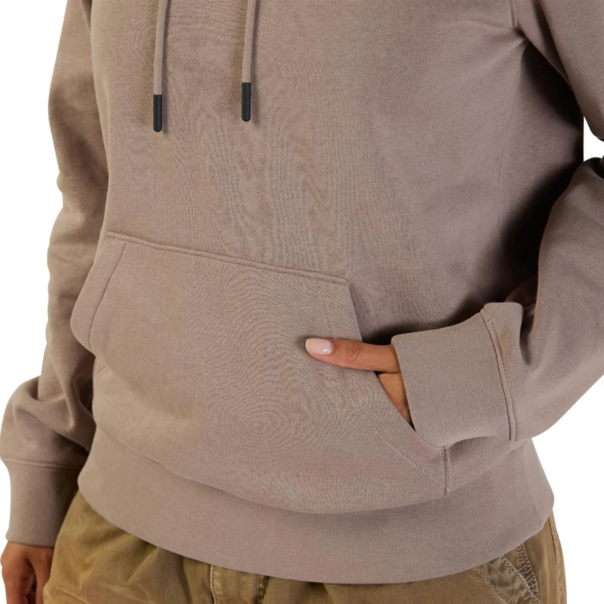 Women's Fox Head Fleece Pullover - Taupe - Image 10