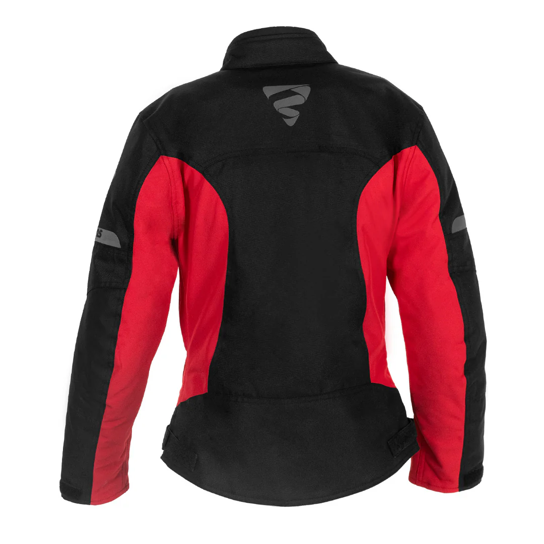 Damen Jacke Vega - schwarz-rot - Image 2
