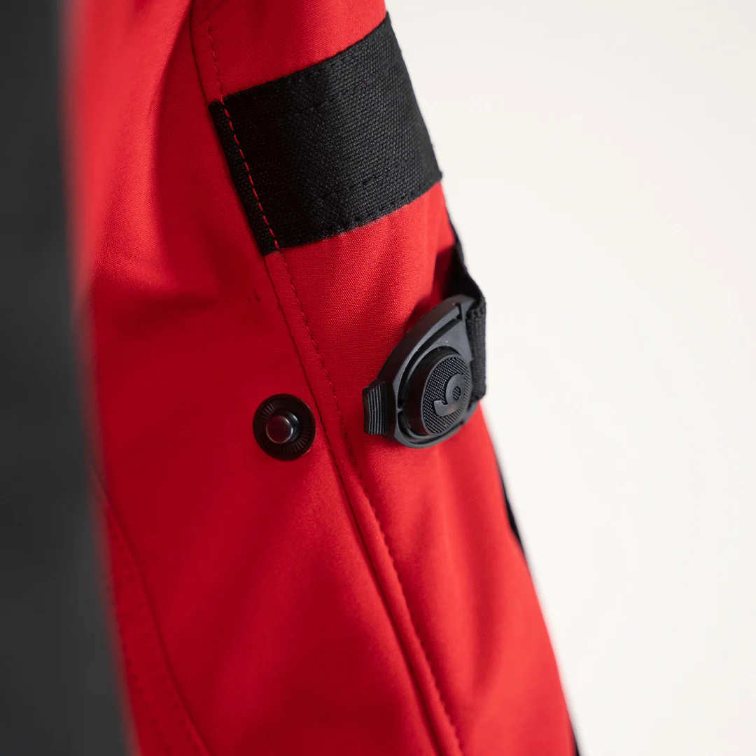 Damen Jacke Vega - schwarz-rot - Image 4