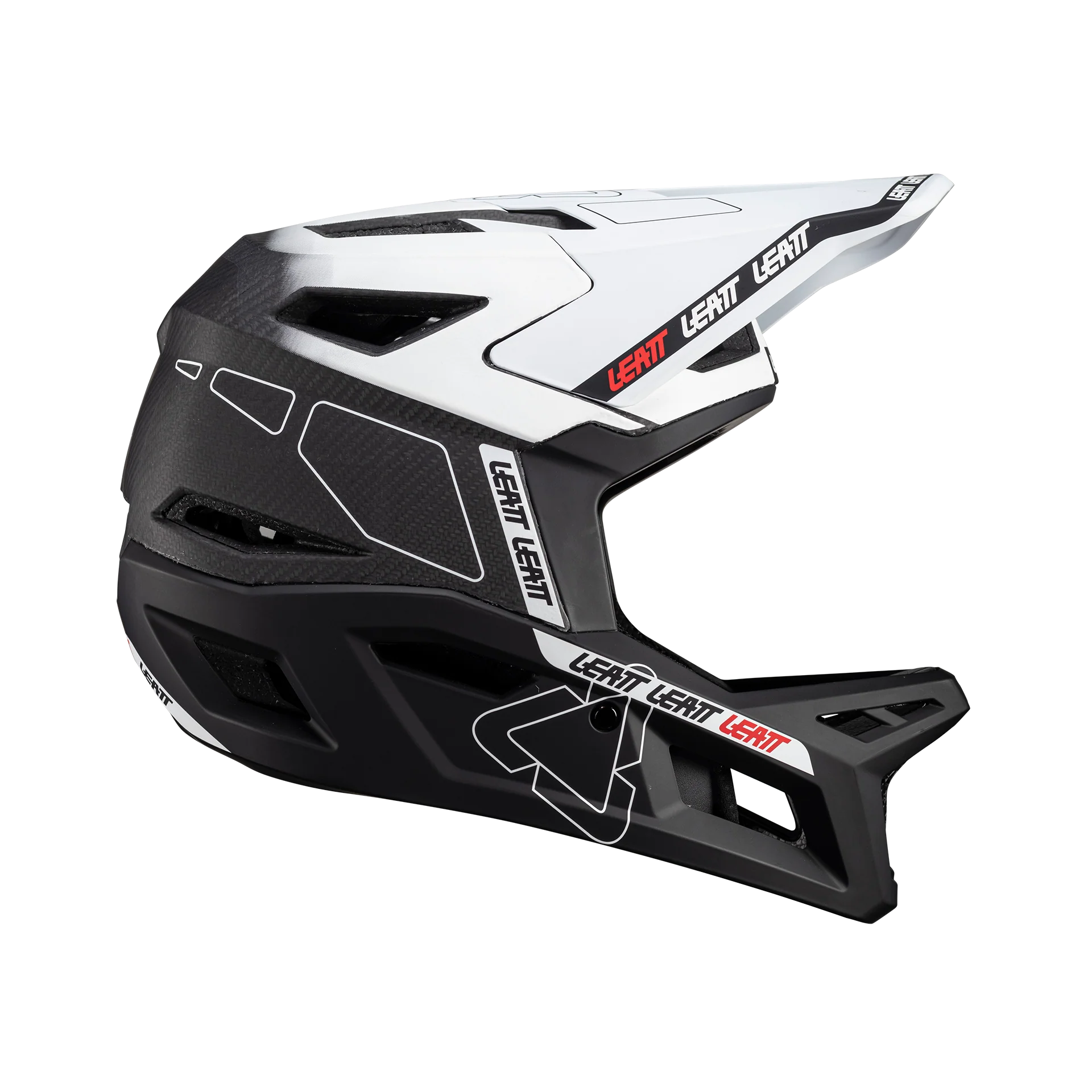 Helm MTB Gravity 6.0 Carbon - White - Image 3
