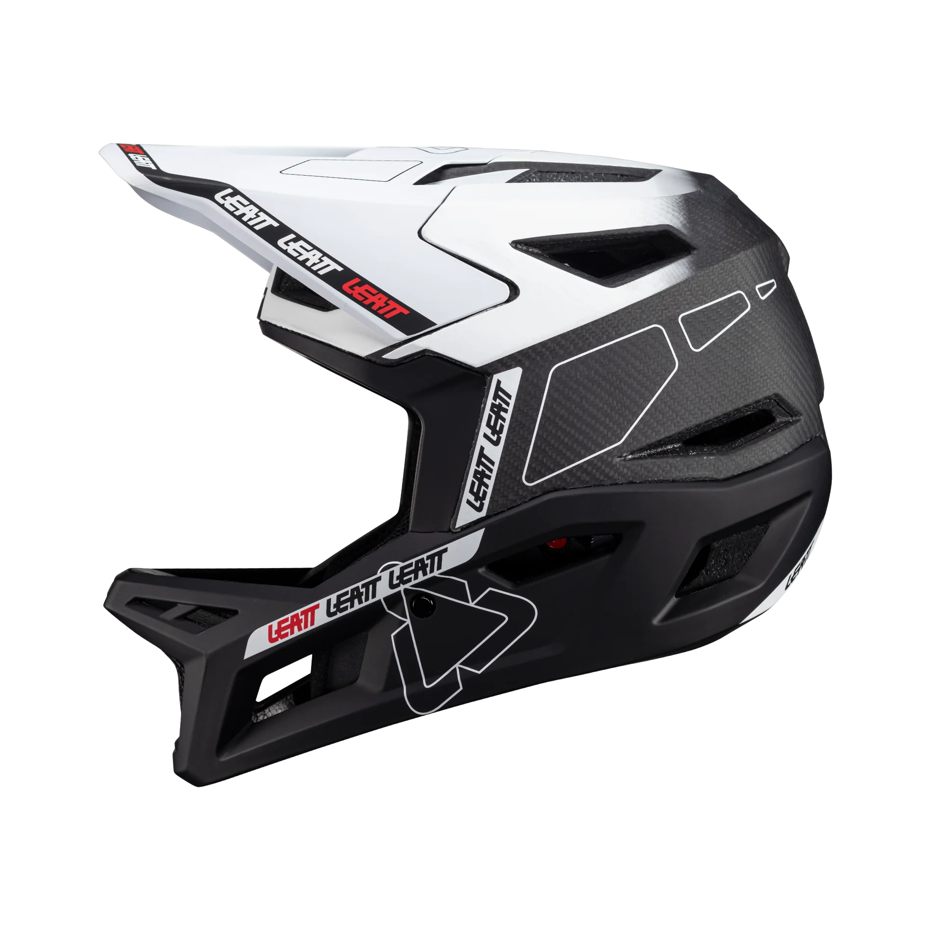 Helm MTB Gravity 6.0 Carbon - White - Image 4