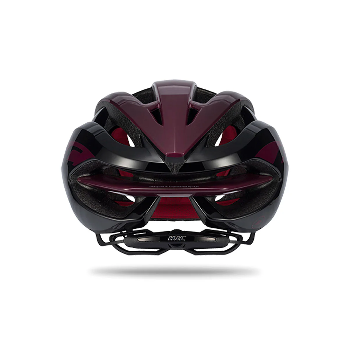 IBEX Road Helm - Gloss Burgundy / Black - Image 2
