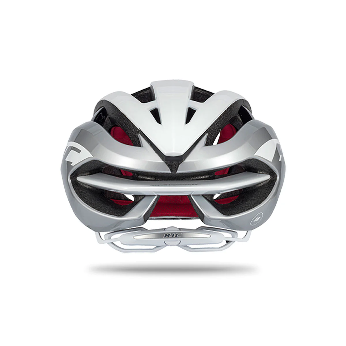 IBEX Road Helm - Gloss White / Silver - Image 3