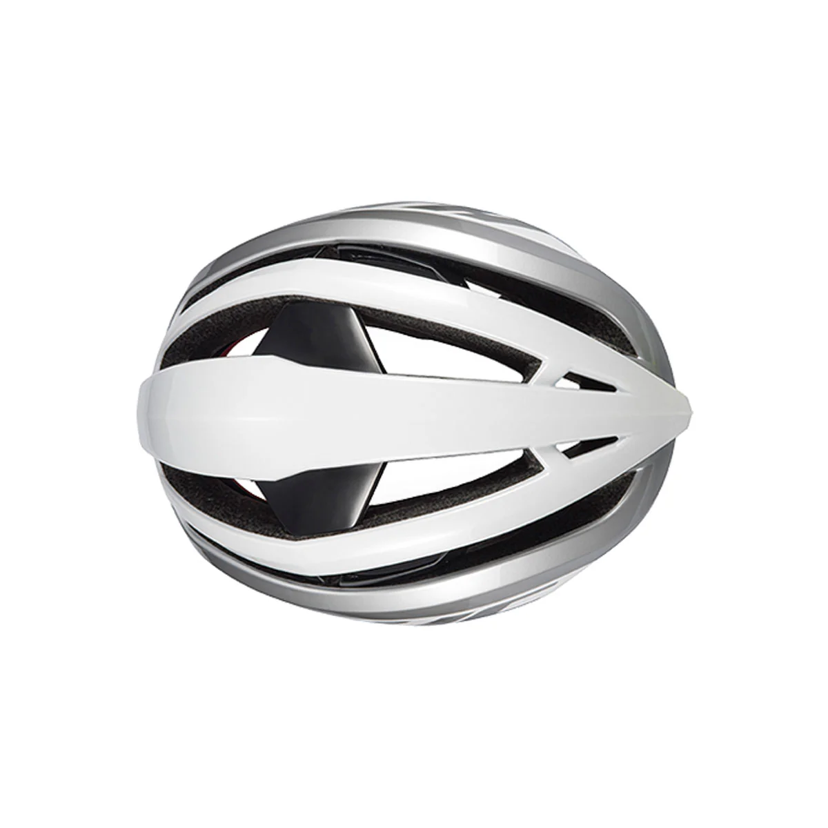 IBEX Road Helm - Gloss White / Silver - Image 4
