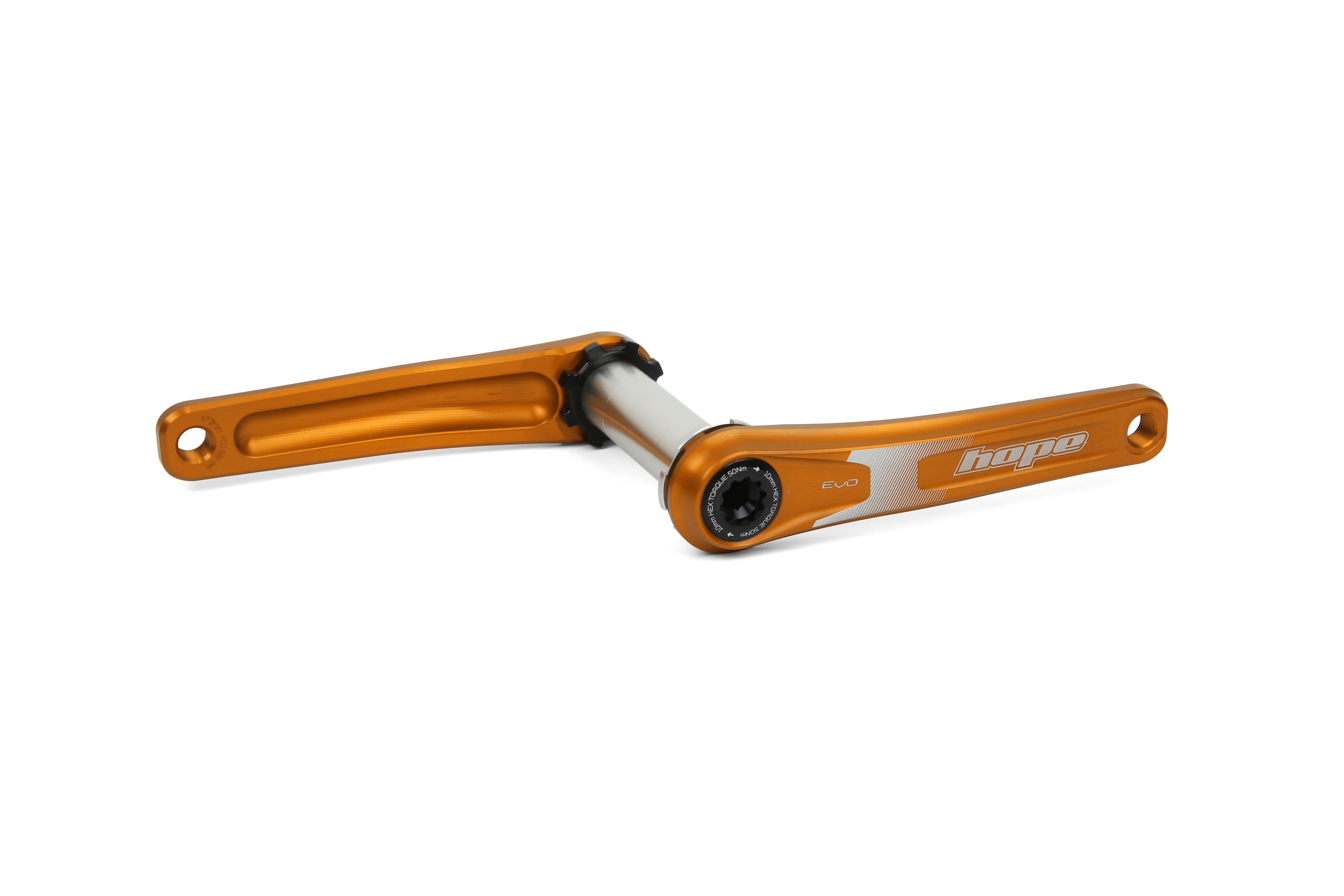 EVO Kurbelgarnitur ohne Spider 68/73 mm - Orange