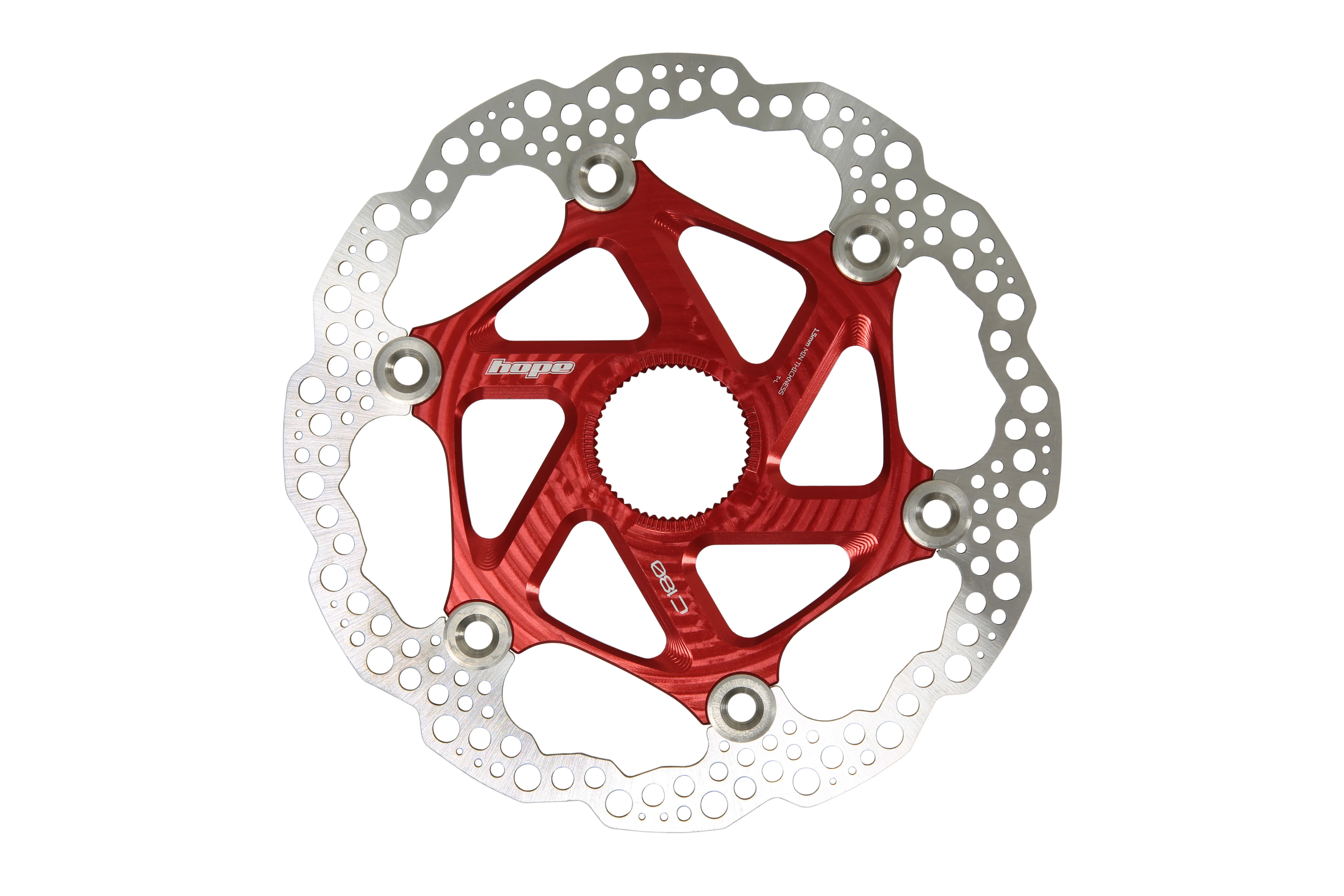 Floating Disc Bremsscheibe - Center Lock - rot - Image 3