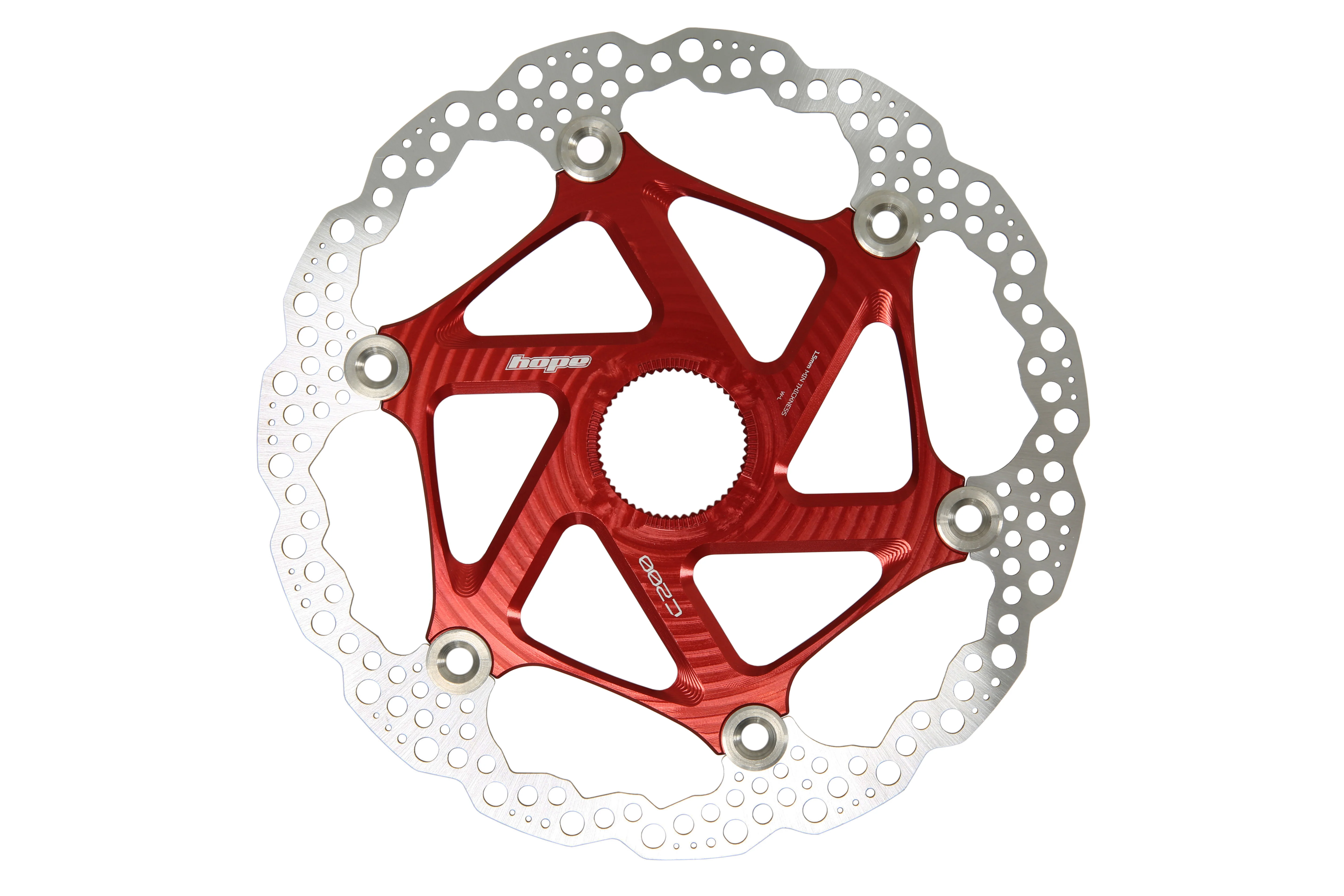 Floating Disc Bremsscheibe - Center Lock - rot - Image 4