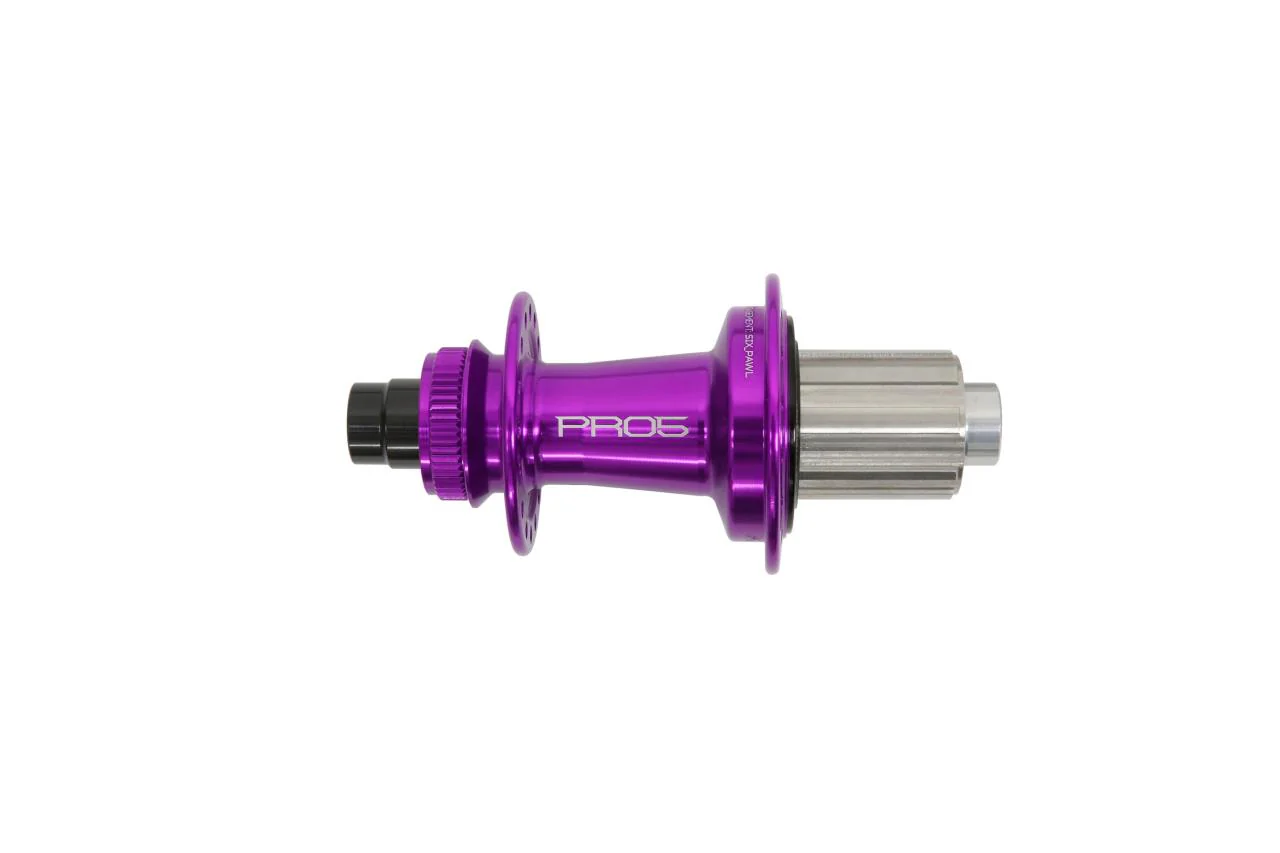 Pro 5 Hinterradnabe 32 Loch - Centerlock - purple - Shimano Stahl Freilauf - Image 3