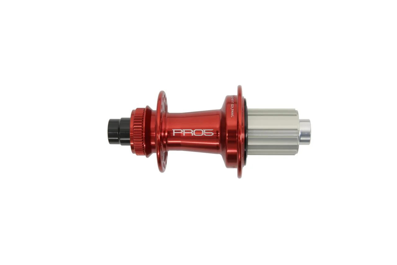 Pro 5 Hinterradnabe 32 Loch - Centerlock - rot - Shimano Aluminium Freilauf - Image 3