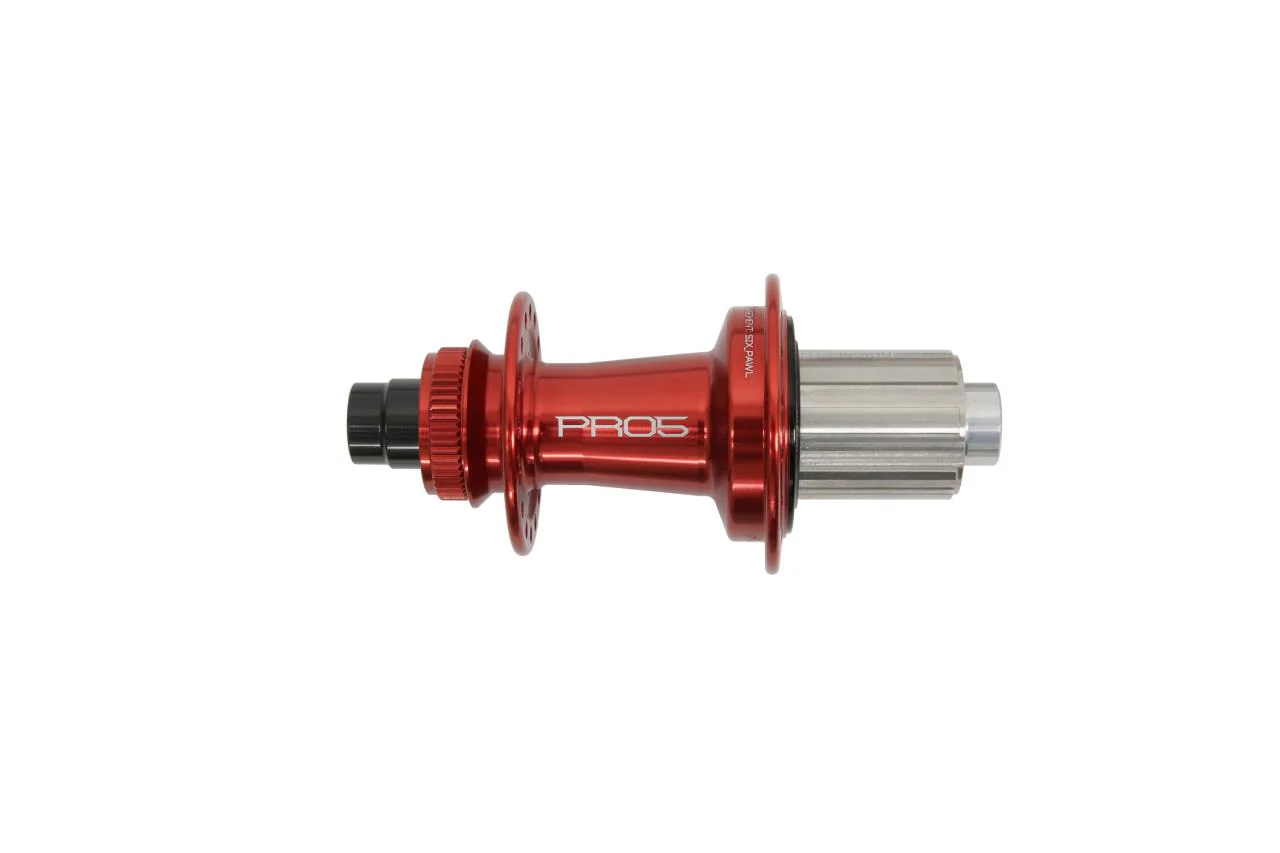 Pro 5 Hinterradnabe 32 Loch - Centerlock - rot - Shimano Stahl Freilauf - Image 3