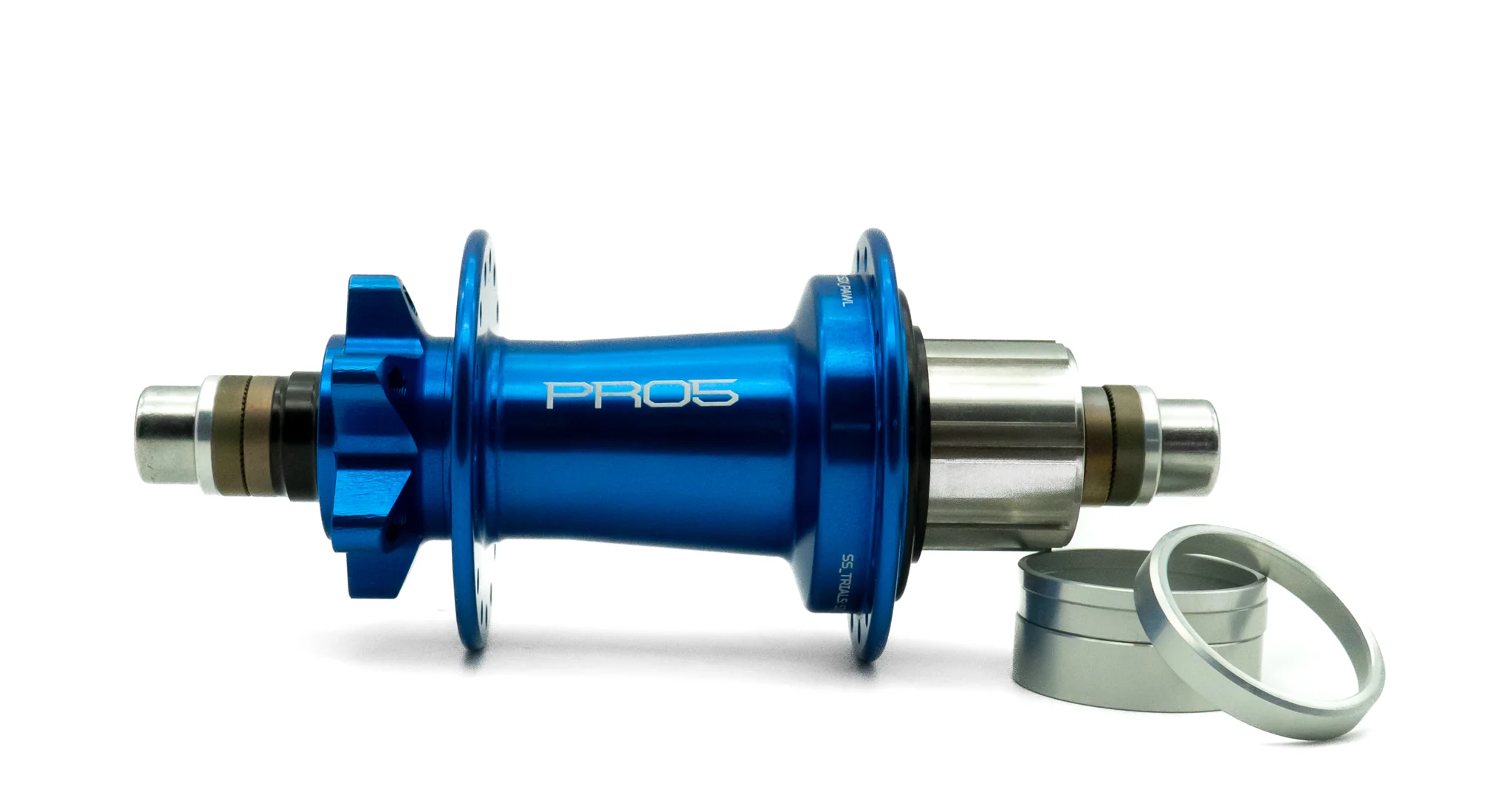 Pro 5 Trial/Singlespeed Hinterradnabe blau 32 Loch - 135 mm Bolt In - Image 3