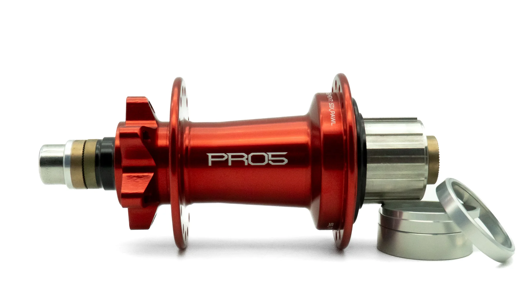 Pro 5 Trial/Singlespeed Hinterradnabe rot 32 Loch - 135 mm Bolt In - Image 3