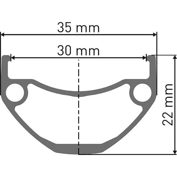 Hybrid U 663 Felge 28" - schwarz - Image 3
