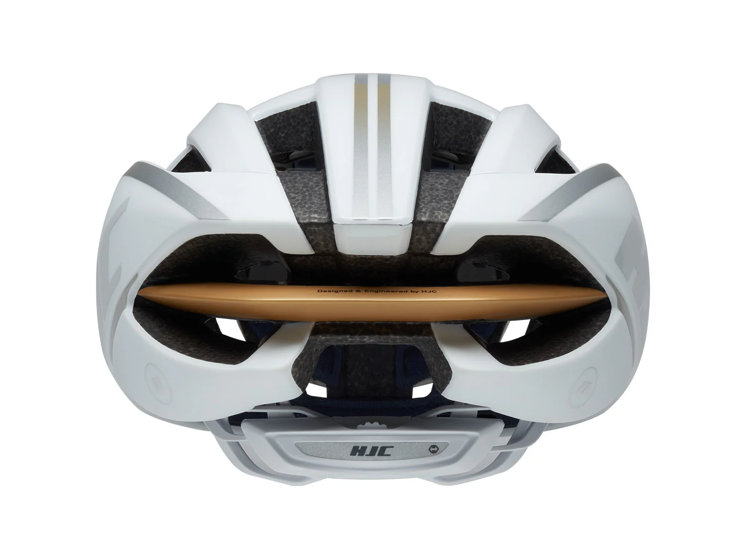 IBEX 3 Road helmet - Matt Gloss White Gold - Image 3