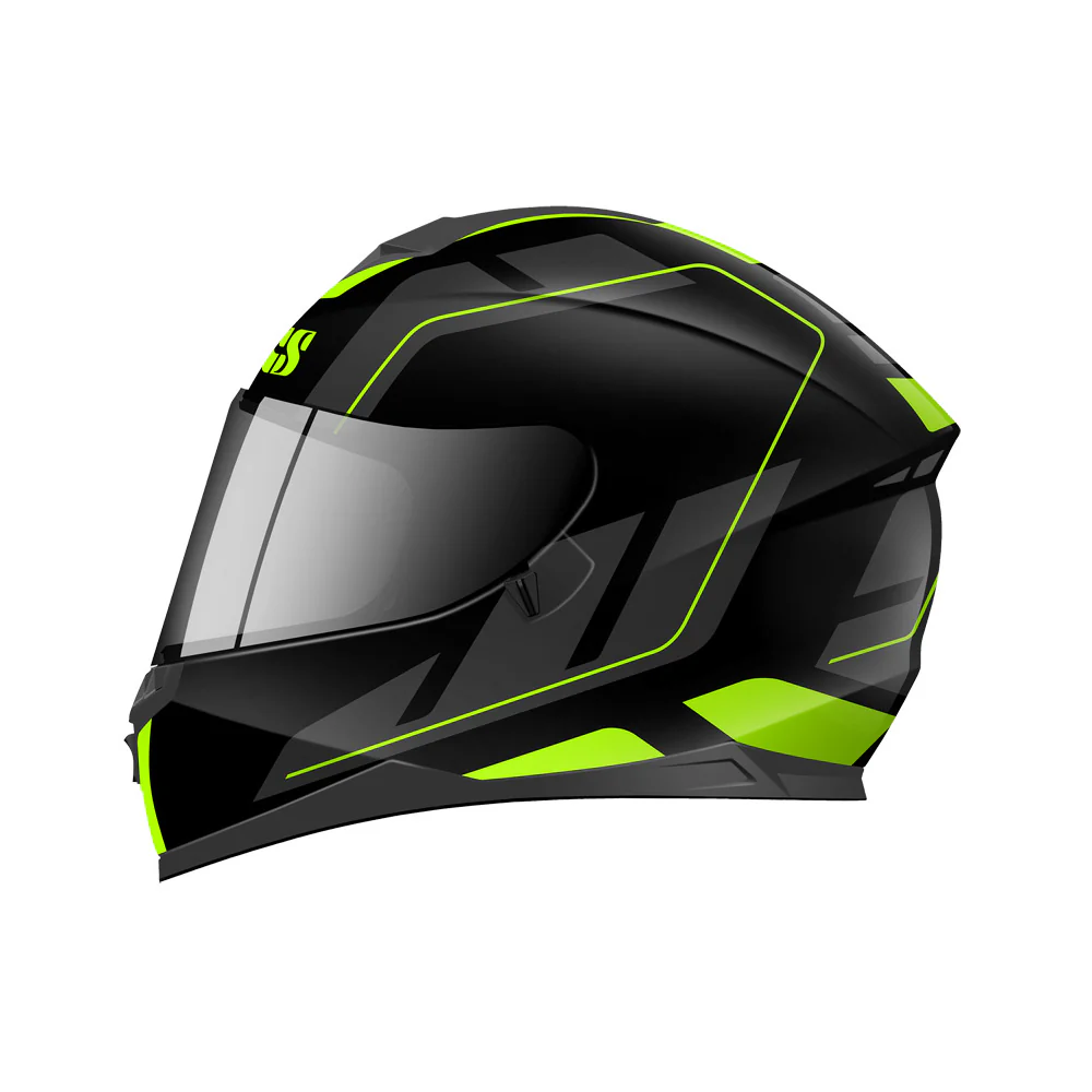1100 2.0 Motorradhelm matte black yellow - Image 3