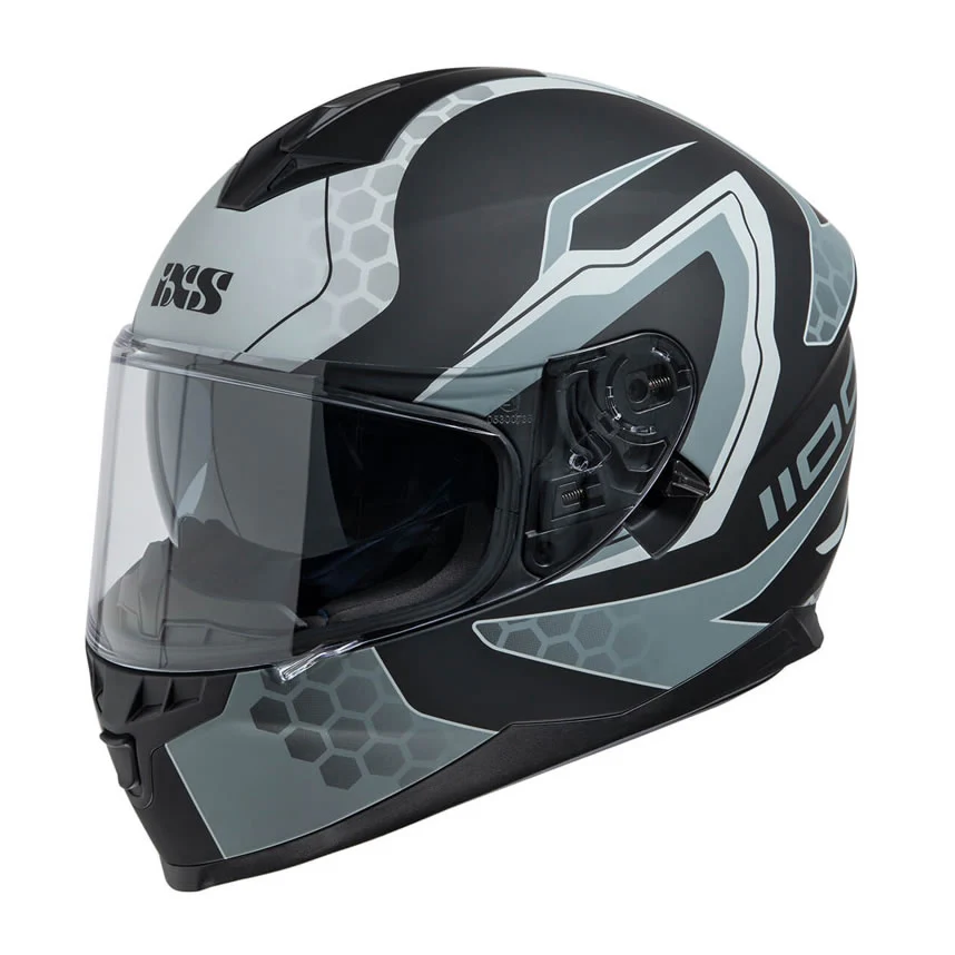 1100 2.2 Motorradhelm - schwarz matt-grau