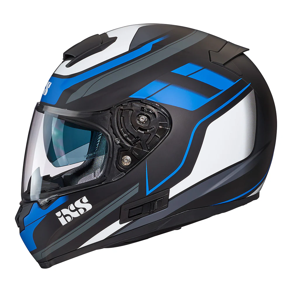 215 2.0 Motorradhelm matte black blue white - Image 2