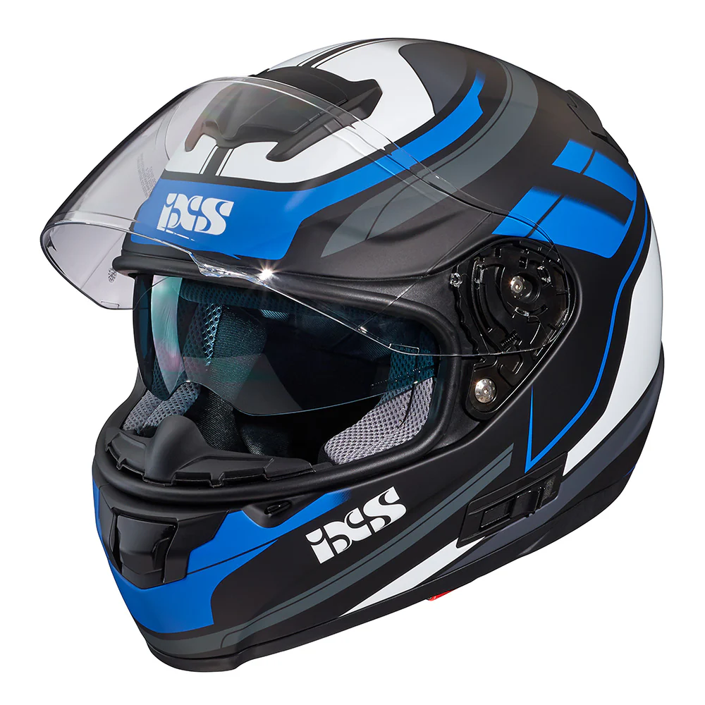 215 2.0 Motorradhelm matte black blue white - Image 5