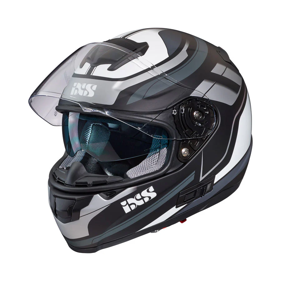 215 2.0 Motorradhelm matte black grey white - Image 2
