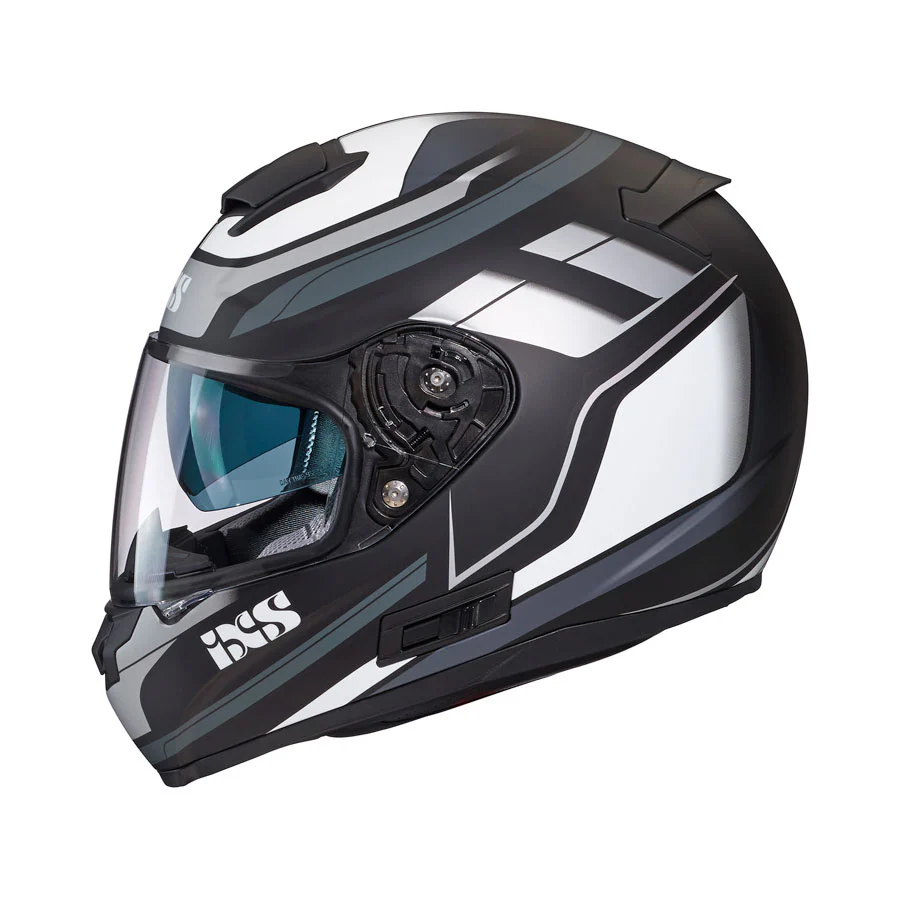215 2.0 Motorradhelm matte black grey white - Image 3