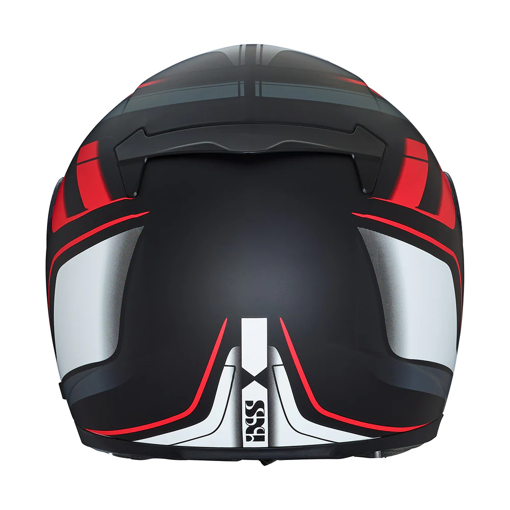 215 2.0 Motorradhelm matte black red white - Image 3