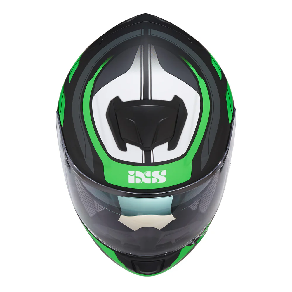 215 2.0 Motorradhelm matte black green white - Image 4